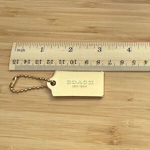 Coach Metal Bag tag/keychain